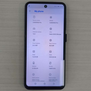 โทรศัพท์ Camon 50 Pro แรมความเร็วสูง ฝาหลังแบบด้าน ปลดล็อคอัจฉริยะ - Product Image 3