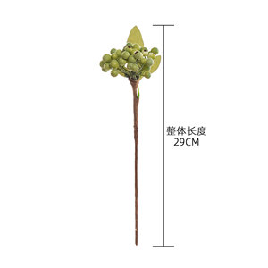 CallaFloral Ramo de Frutas de la Fortuna Artificiales Verde Rosado Verde Espuma Decoración Interior Boda Uso Doméstico - Product Image 4