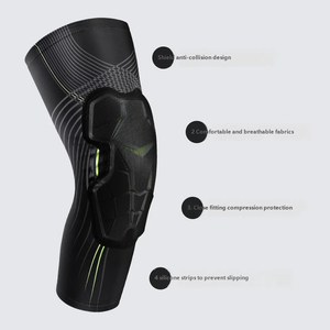 Genouillères de sport anti-collision respirantes à compression pour l'entraînement et la protection des articulations du genou en extérieur - Product Image 1