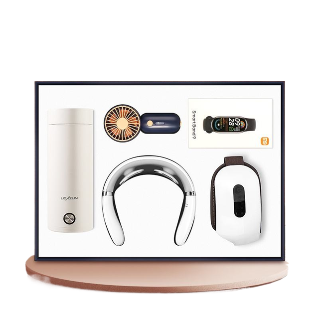 Portable Kettle Smart Bracelet Eye Massager Gift Set for Husband's Birthday Valentine's Day Box for Men