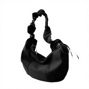Women Soft PU <b>Leather</b> Zipper Fashion Lady Crescent Shoulder Bag Slouchy Hobo Sling Handbag Minimalist Casual for Daily Use - Product Image 1