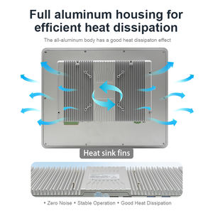 YENTEK Ordinateur industriel à écran tactile de 15 pouces IP65 étanche Intel J6412 I3 <span class=keywords><strong>I5</strong></span> <span class=keywords><strong>I7</strong></span> VGA HD 6 RS232 COM VESA Ordinateur embarqué sans ventilateur - Product Image 3