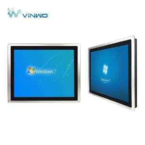 Vincanwo Intel Bộ vi xử lý CPU J1800 mini máy tính Màn hình cảm ứng 17 inch tất cả trong một pccouplesam 8 GB SSD và 128GB Rom Đen LCD 2 gam