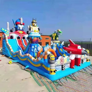 Castillo inflable grande, instalaciones inflables, castillo móvil para niños, trampolín, tobogán inflable, castillo de juegos infantiles - Product Image 2