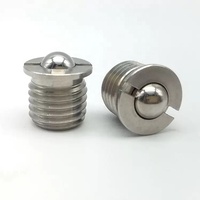 Acier inoxydable M5 M6 M8 M10 M12 M16 Filetage Métrique Fente Bride Tpye Chargé Ressort Presse Bille Piston Vis