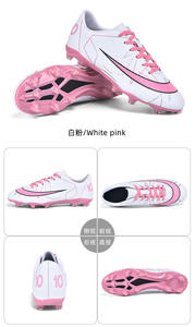 Botas de Fútbol Transpirables Antideslizantes con <span class=keywords><strong>Tacos</strong></span> FG para Terreno Firme, Césped Natural y <span class=keywords><strong>Artificial</strong></span>, para Entrenamiento de Niños y Adultos, Modelo 986 - Product Image 4