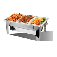 Meistverkaufter Edelstahl-Buffet-Wärmer Elektrischer Speisenwärmer mit Heiz- und Warmhaltefunktion Küchengerät im Tischdesign