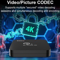 TV Box Inteligente 4K con Network S905 Amlogic de Cuatro Núcleos, Android 10, Wi-Fi 6, 2GB de RAM, 16GB de ROM, OEM Personalizable, en Stock