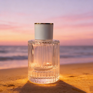 Flacon <span class=keywords><strong>de</strong></span> <span class=keywords><strong>parfum</strong></span> cylindrique transparent <span class=keywords><strong>de</strong></span> luxe vide <span class=keywords><strong>de</strong></span> 55 ml avec bouchon, personnalisable avec logo, rechargeable, à col serti - Product Image 2