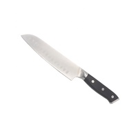 Qualité 5CR15MOV Matériel 3PC Couteau De Cuisine Ensemble Chef Santoku Couteau Utilitaire avec Poignée Noire Forgée