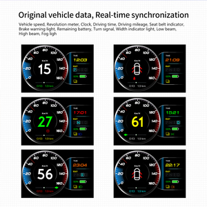 Herramienta de escáner de coche profesional T9 Hud <span class=keywords><strong>Display</strong></span> Meter Car OBD2 + GPS Smart Gauge Auto herramienta de diagnóstico electrónica Hud para Tesla - Product Image 5