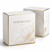 Boîte d'emballage cosmétique réutilisable personnalisée en gros, carton blanc pour parfum, boîte cadeau