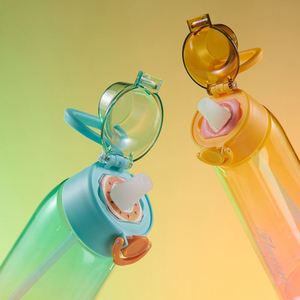 Wholesale Custom Logo 900ml Reusable New Gradient Flavor Scent Cup Plastic Drink <b>Water</b> <b>Bottles</b> <b>with</b> <b>Straw</b> - Product Image 3