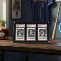 Cadre d'affichage LED en acrylique personnalisé pour cartes de collection gradées