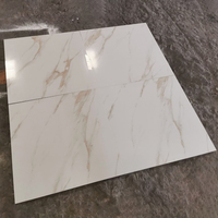 Carrelage en grès cérame brillant blanc, effet marbre, poli, premium, 60x60, prix des carreaux de sol en porcelaine