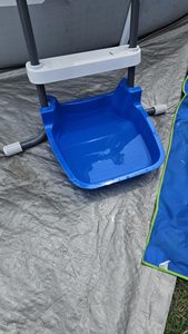 Bain de pieds portable antidérapant bleu pour <span class=keywords><strong>piscine</strong></span> hors sol, compatible eau salée, accessoire de <span class=keywords><strong>piscine</strong></span> en plastique - Product Image 2