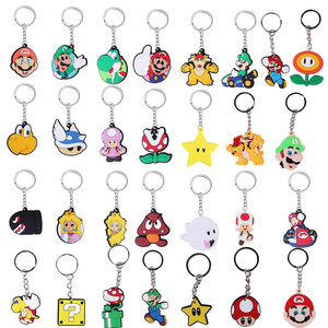 Dihua atacado 2d e 3d personalizado seu próprio logotipo <span class=keywords><strong>super</strong></span> marios chaveiros soft pvc borracha chaveiros