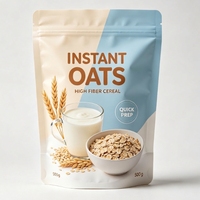 Sachets Doypack de qualité alimentaire avec fermeture éclair, en Mylar et PE laminé, impression sérigraphique pour snacks et aliments secs - Personnalisable