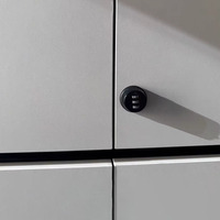 Serrure à came sans clé pour tiroir de bureau, serrure à combinaison à 3 chiffres, antivol, en alliage de zinc chromé, pour armoire à dossiers, boîte aux lettres