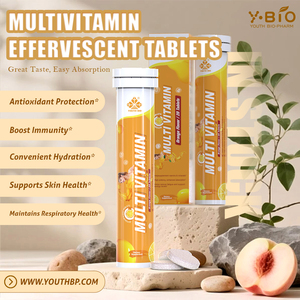 Comprimés effervescents de vitamine C complexe, fournis par l'usine, pour soutenir la santé de la peau des personnes ayant des besoins nutritionnels accrus - Product Image 2