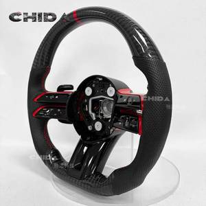 Convient pour le volant en fibre de carbone <span class=keywords><strong>Mercedes</strong></span> Benz W205 W176 W205 W212 W222 W463 W464 W205 W44 W204 W218 E63 - Product Image 5