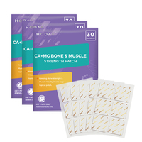 Patchs personnalisés de supplément de vitamine D Mg Ca pour la force musculaire osseuse autocollant de magnésium transdermique plâtre calcique