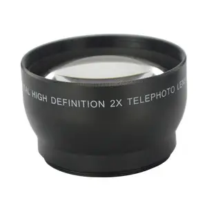 משלוח חינם מקצועי 52mm 2x הגדלה טלה Tele עדשה עבור D5100 D3200 D70 D40 דיגיטלי מצלמות