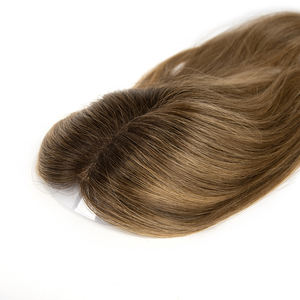 Prothèse capillaire en cheveux humains naturels de bonne qualité, d'un seul donneur, cuticules alignées, base en dentelle fine, par l'usine - Product Image 4