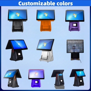 Système de caisse enregistreuse tout-en-un 15,6 pouces, système POS Android Windows, écran tactile capacitif double, machine de <span class=keywords><strong>facturation</strong></span> avec affichage client - Product Image 3