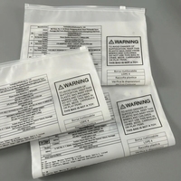 Sac à fermeture éclair givré en LDPE recyclable et écologique avec logo personnalisé imprimé pour l'emballage de vêtements, t-shirts, vêtements, sacs à fermeture éclair
