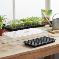 Boîte à semis réutilisable en PS robuste avec couvercle de ventilation réglable