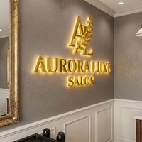 Lettres de signalisation lumineuses LED pour salon de beauté, enseigne en métal 3D avec lettres LED, enseigne personnalisée pour entreprise, extérieur