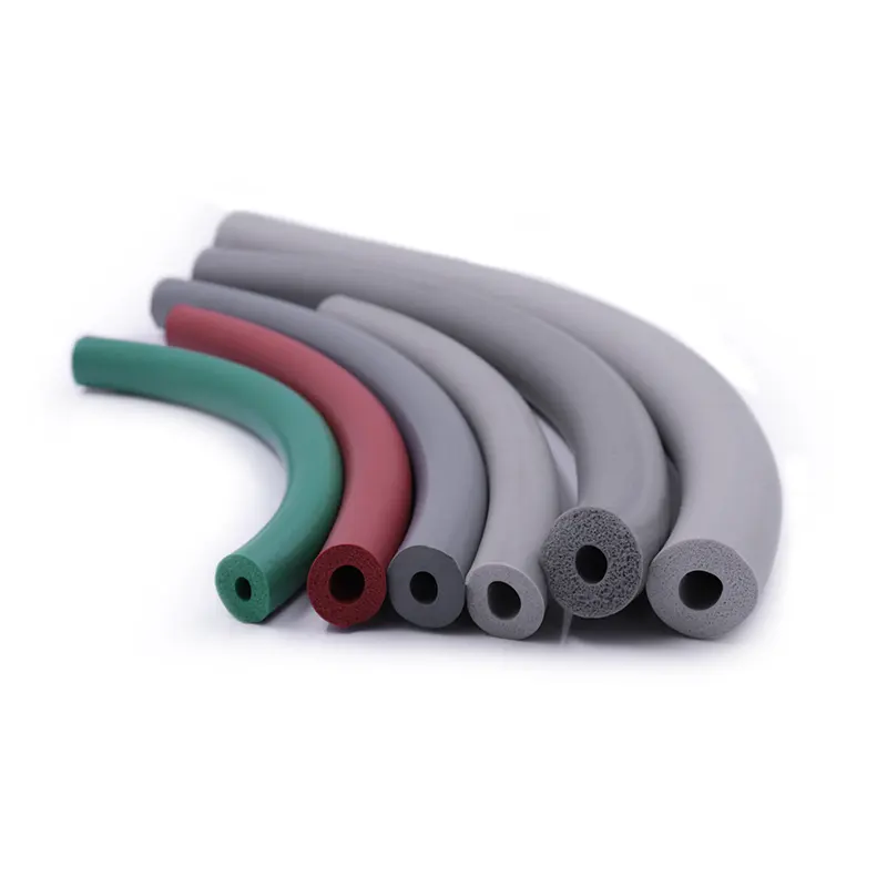 Custom high temperature resistant solid foam silicone rubber hose tube