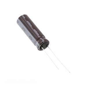 Condensador Original CAP ALUM 18UF 20% 450V RADIAL TH de Orificio Pasante UCY2W180MPD 18 uF - Product Image 1