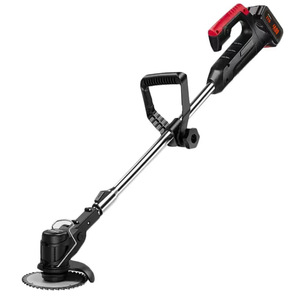 Cortacésped a batería de litio, desbrozadora pequeña para el hogar, recortadora de césped portátil recargable, máquina de poda de jardín C--286 de litio - Product Image 1