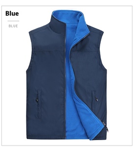 Chaleco Softshell reversible para hombre, ropa exterior personalizada a prueba de viento, transpirable, estilo informal, venta al por mayor - Product Image 2