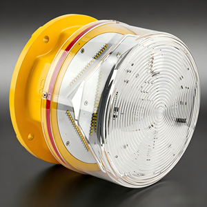 Luz de Advertencia para Aeronaves de Intensidad Media Tipo A, Baliza de Obstrucción LED FAA L865 para Torres de Telecomunicaciones - Product Image 1