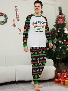 Conjunto de Pijamas con Estampado de Árbol de Navidad para el Año Nuevo, Conjuntos de Ropa a Juego para la Familia - Product Image 2