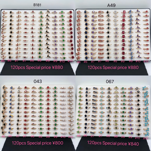 251128 XUPING Pabrik Perhiasan Kotak Cincin Perhiasan <span class=keywords><strong>Fashion</strong></span> Acak 120 Pcs Batu Buatan Grosir Cincin Berlapis Emas - Product Image 6