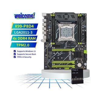 Pandl มาเธอร์บอร์ด X99-P8D4เดสก์ท็อป ATX รุ่นใหม่รองรับ E5 Intel <span class=keywords><strong>Xeon</strong></span> หน่วยความจำ4xDDR4 128GB TPM2.0 UEFI Win11บูตที่ปลอดภัย - Product Image 1