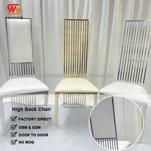 Sedia per Banchetti <span class=keywords><strong>e</strong></span> Eventi in Acciaio Inossidabile <span class=keywords><strong>Argento</strong></span> <span class=keywords><strong>e</strong></span> <span class=keywords><strong>Oro</strong></span> dal Design Moderno SMOOTH - Product Image 2