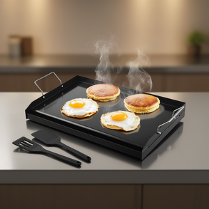 Plancha de Acero al Carbono de Superficie Plana, Rectangular de 25x16 Pulgadas, Parrilla Universal para Barbacoa, Apta para Estufas de Gas e Inducción - Product Image 2