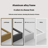 Miroir de salle de bain rectangulaire en alliage d'aluminium épaissi personnalisé moderne Cuvette décorative murale pour maison hôtel pour salle de sport et toilettes
