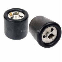 PMS 90x100x19mm roues de tambour en caoutchouc gonflables rouleau de roue de polissage support de tambour en caoutchouc