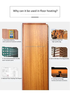 Parquet <span class=keywords><strong>massif</strong></span> en chêne européen à clipser pour intérieur, fabriqué en Chine - Product Image 3