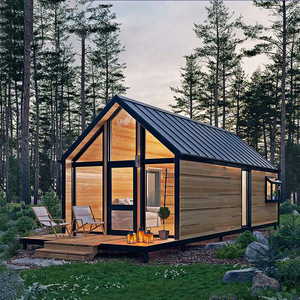 Casa in Legno Triangolare Modello PZ1688, Design per il Tempo Libero, Assemblaggio Mobile, Villa Monolocale per Agriturismo, Giardino Panoramico - Product Image 4