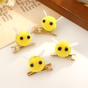 Nouvelle pince à cheveux BB pour enfants, motif petite abeille mignonne, faite à la main, accessoire de coiffure DIY, cadeau pour fille, pince latérale - Product Image 5
