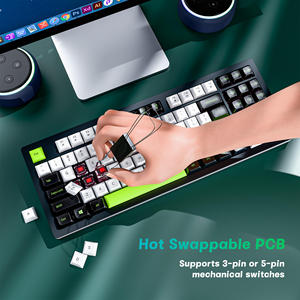   Teclado Mecánico Tri-Modo 75% Recargable con Teclas PBT Intercambiables en Caliente, Retroiluminación RGB, 87 Teclas, Teclado para Juegos - Product Image 2