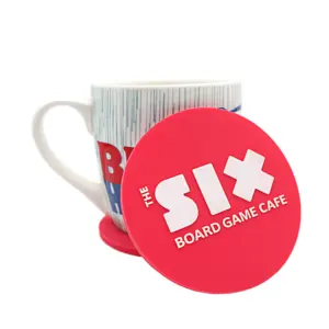 Benutzer definiertes Logo Silikon trinken runde Tasse Kaffee Tee Tasse Untersetzer mit Logo Bier Untersetzer Silikon