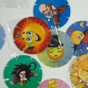 Factory Promotion small gifts Plastic round card/Tazo/Pogs manufacturer
